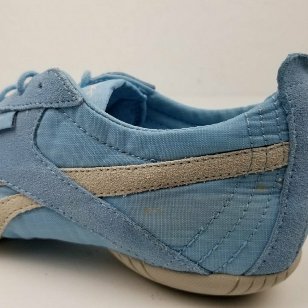 VTG Rbk Ballet Baby Blue Lace Ribbon Sneakers - Picture 5 of 11